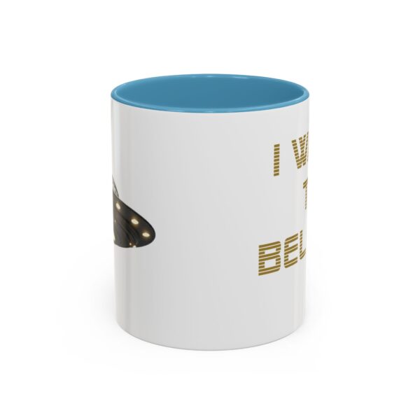 UFO -I WANT TO BELIEVE - Accent Coffee Mug (11oz) - Image 17