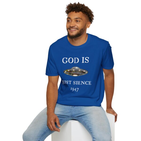 God is just Science 1947 - Unisex Softstyle T-Shirt - Image 65