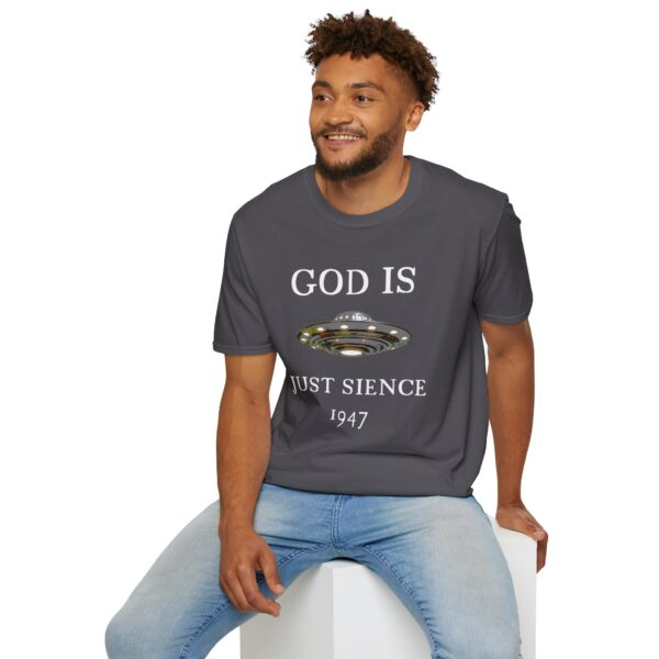 God is just Science 1947 - Unisex Softstyle T-Shirt