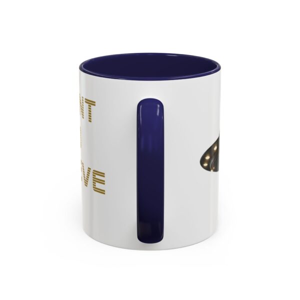 UFO -I WANT TO BELIEVE - Accent Coffee Mug (11oz) - Image 8