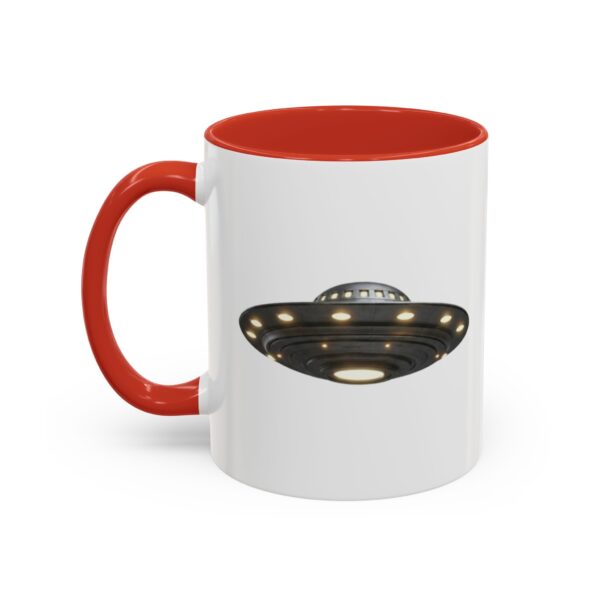 UFO -I WANT TO BELIEVE - Accent Coffee Mug (11oz) - Image 15