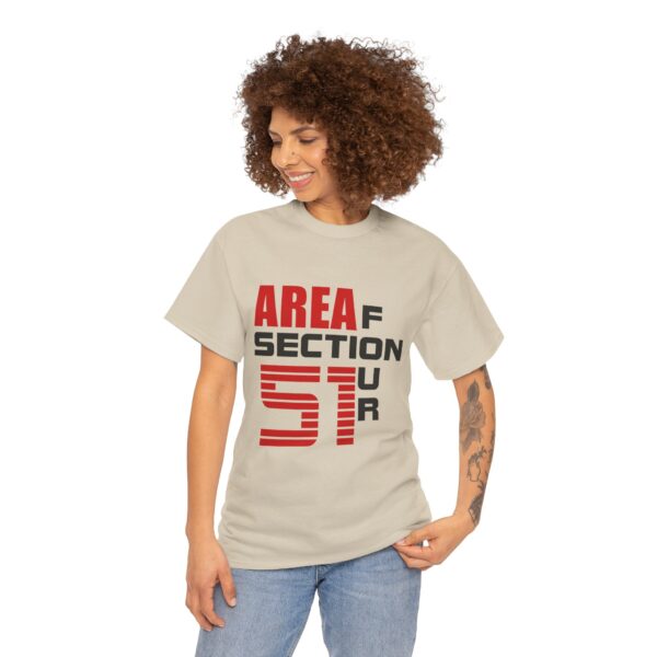 AREA 51 SECTION 4Unisex Heavy Cotton Tee - Image 6