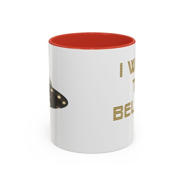 UFO -I WANT TO BELIEVE - Accent Coffee Mug (11oz) - Image 13