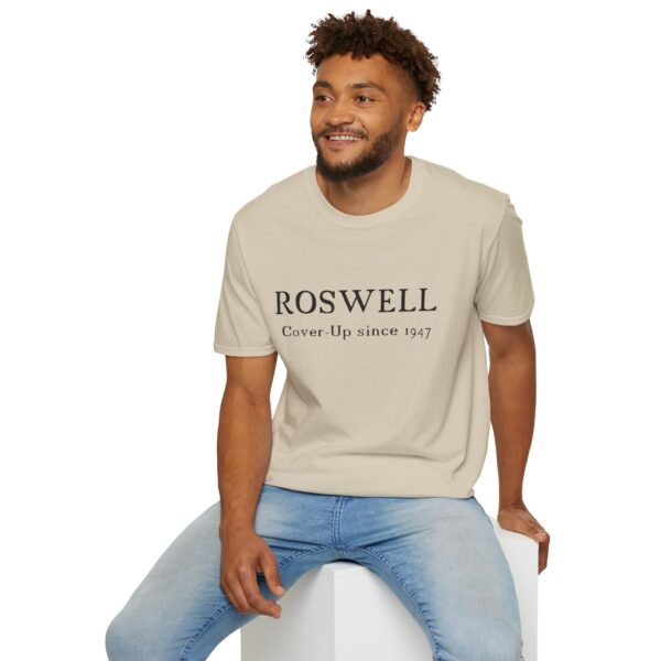 Roswell - Cover up since 1947 - Unisex Softstyle T-Shirt - Image 23