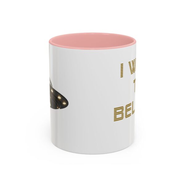 UFO -I WANT TO BELIEVE - Accent Coffee Mug (11oz) - Image 9