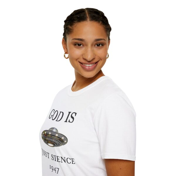 God is just Science 1947 - Unisex Softstyle T-Shirt - Image 12