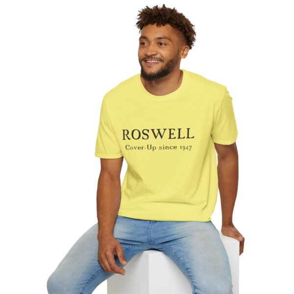 Roswell - Cover up since 1947 - Unisex Softstyle T-Shirt - Image 47