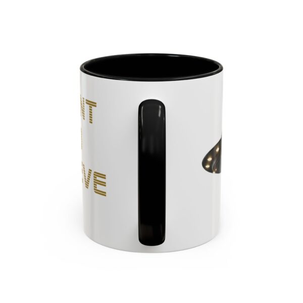 UFO -I WANT TO BELIEVE - Accent Coffee Mug (11oz) - Image 4