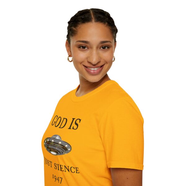 God is just Science 1947 - Unisex Softstyle T-Shirt - Image 30