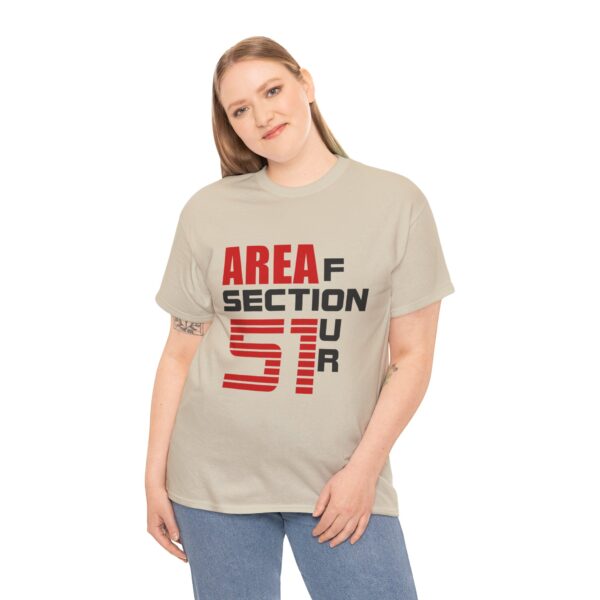 AREA 51 SECTION 4Unisex Heavy Cotton Tee - Image 7