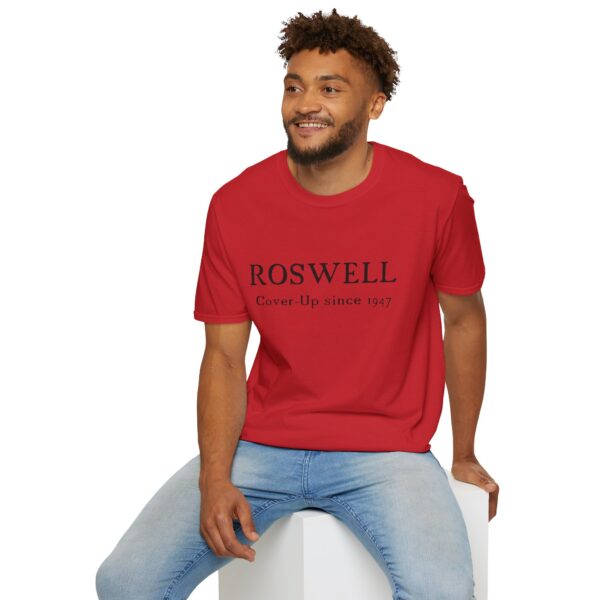 Roswell - Cover up since 1947 - Unisex Softstyle T-Shirt - Image 65