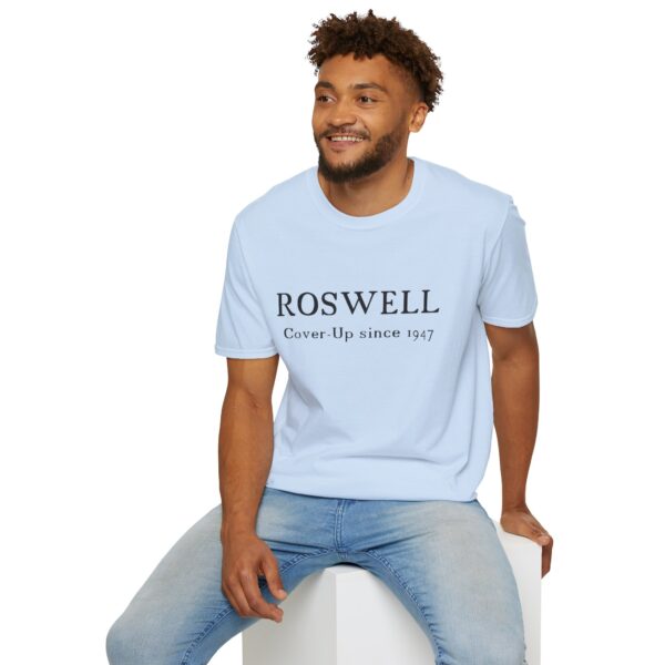 Roswell - Cover up since 1947 - Unisex Softstyle T-Shirt - Image 53