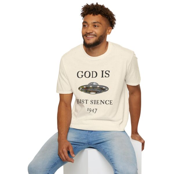 God is just Science 1947 - Unisex Softstyle T-Shirt - Image 35