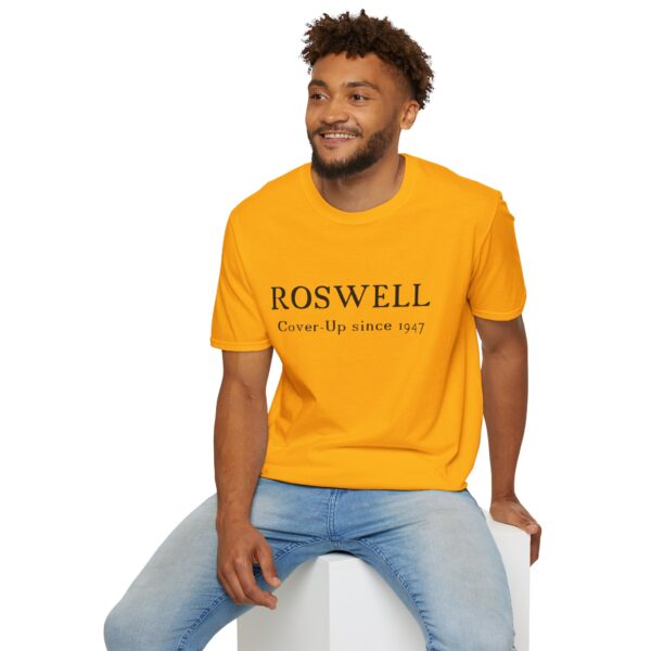 Roswell - Cover up since 1947 - Unisex Softstyle T-Shirt - Image 35