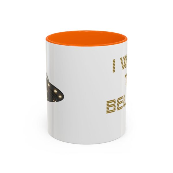 UFO -I WANT TO BELIEVE - Accent Coffee Mug (11oz) - Image 21