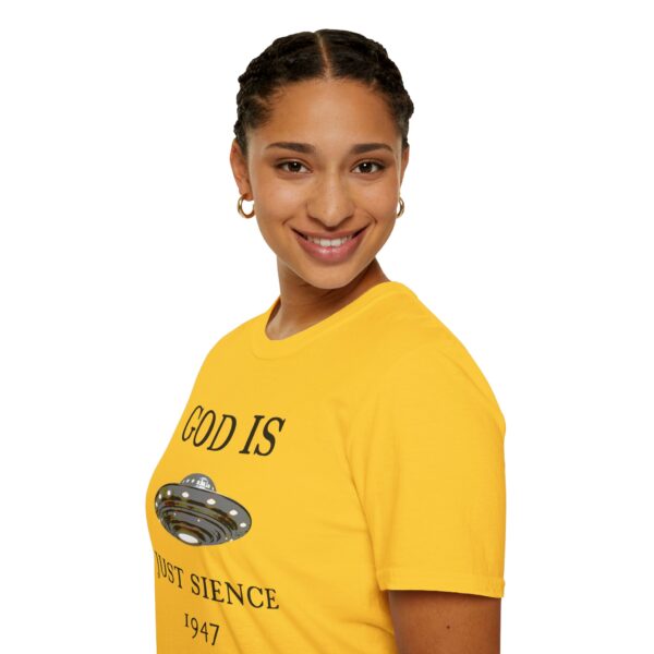 God is just Science 1947 - Unisex Softstyle T-Shirt - Image 48