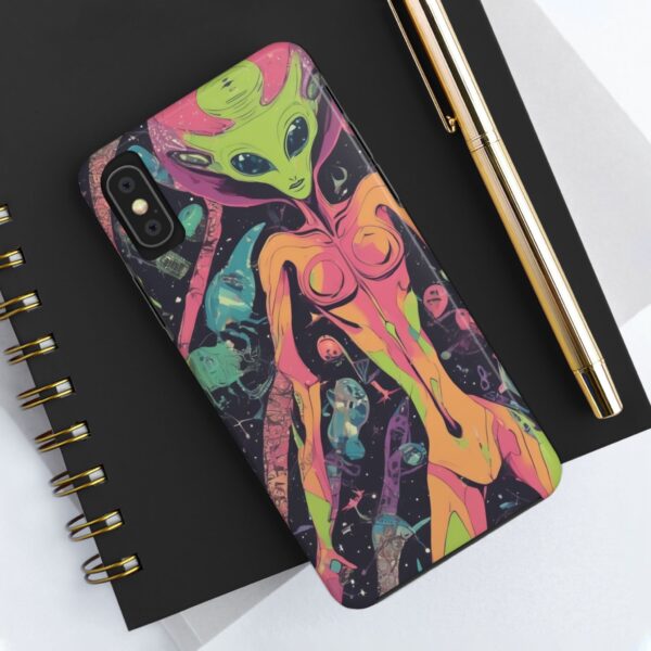 Tough Phone Cases I Want To Believe Alien UPA UFO Greys Roswell Sexy female Alien - Image 9