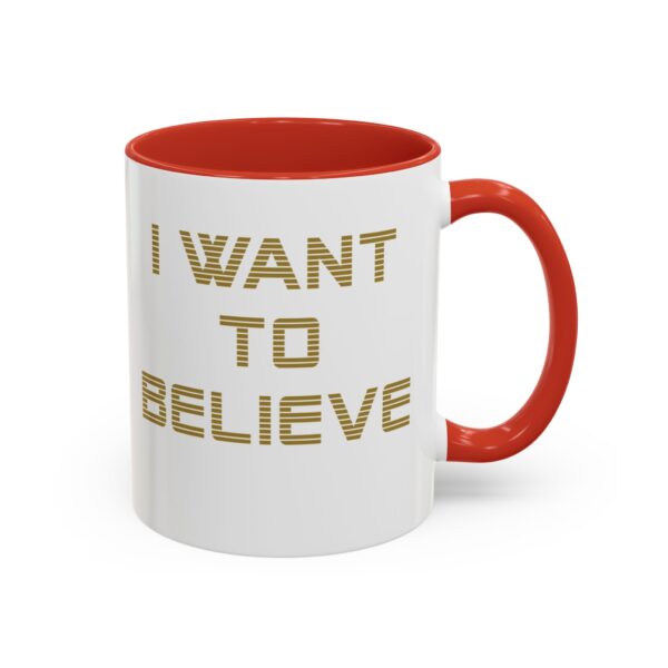 UFO -I WANT TO BELIEVE - Accent Coffee Mug (11oz) - Image 14