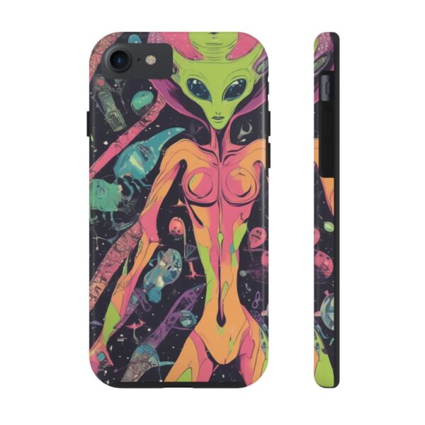 Tough Phone Cases I Want To Believe Alien UPA UFO Greys Roswell Sexy female Alien - Image 2