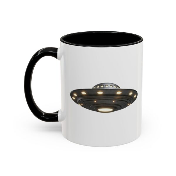 UFO -I WANT TO BELIEVE - Accent Coffee Mug (11oz) - Image 3