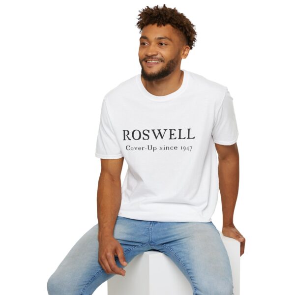 Roswell - Cover up since 1947 - Unisex Softstyle T-Shirt - Image 11