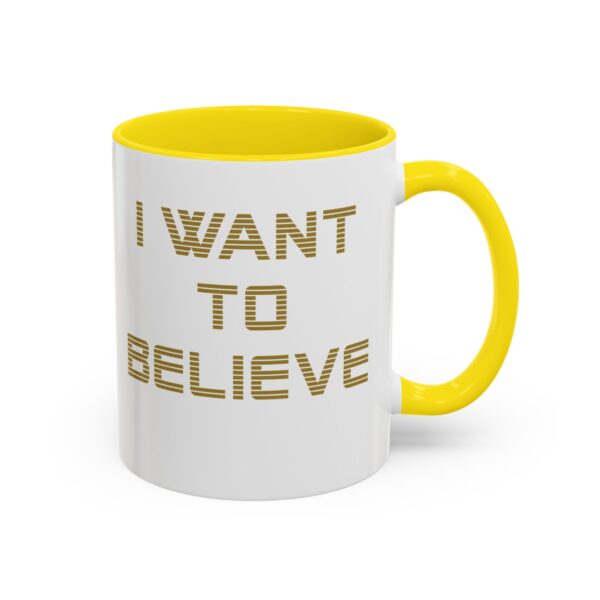 UFO -I WANT TO BELIEVE - Accent Coffee Mug (11oz) - Image 30