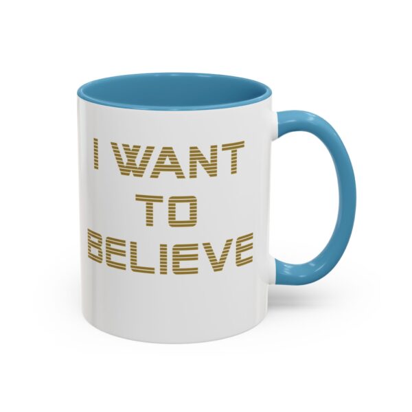 UFO -I WANT TO BELIEVE - Accent Coffee Mug (11oz) - Image 18