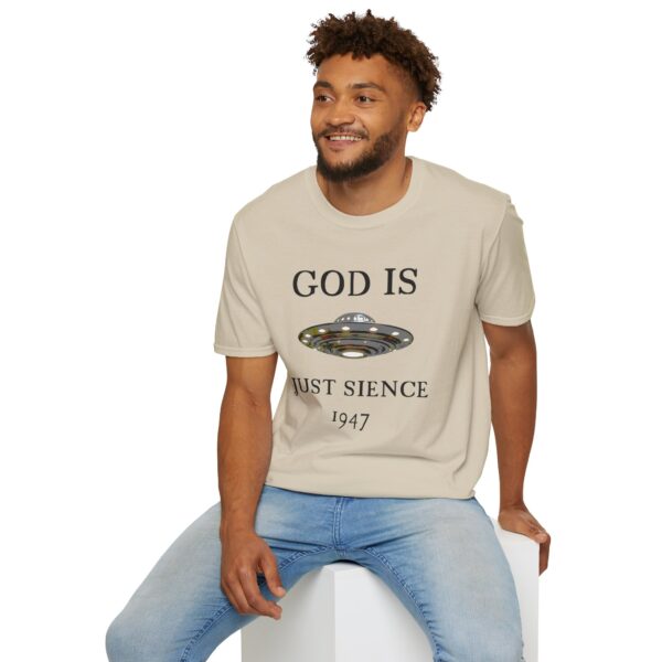 God is just Science 1947 - Unisex Softstyle T-Shirt - Image 23