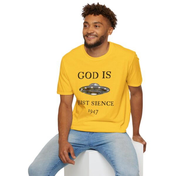 God is just Science 1947 - Unisex Softstyle T-Shirt - Image 47