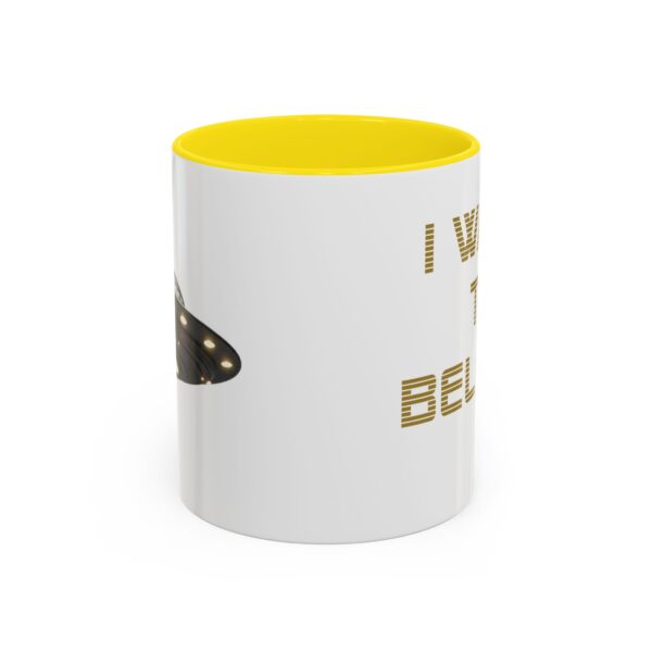 UFO -I WANT TO BELIEVE - Accent Coffee Mug (11oz) - Image 29